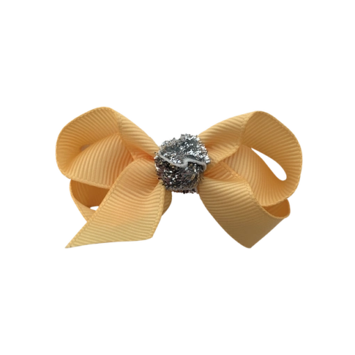 By Marie Sauer - LaLa sløjfe 6 cm. Buttercup Glitter